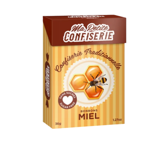 Bonbons au miel sans sucres Ma petite confiserie - boite de 36,5g