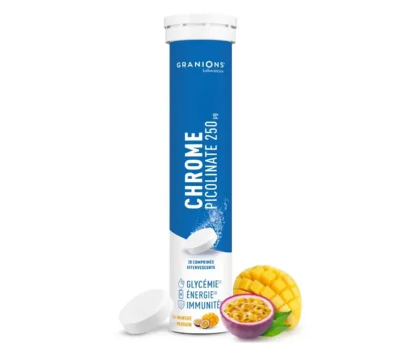 Chrome picolinate 250ug Granions - tube de 20 comprimés effervescents - image 1