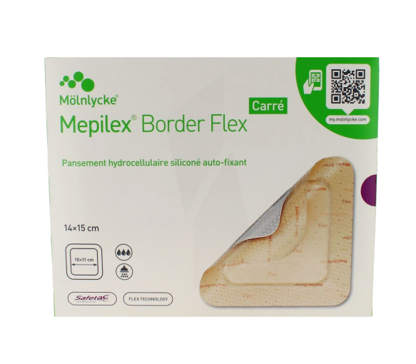 Mepilex border pansement hydrocellulaire 14x15cm - boite de 16 pansements - image 1