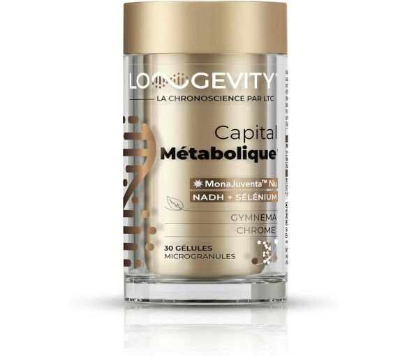 Longevity capital métabolique Les 3 Chênes - pot de 30 gélules - image 1