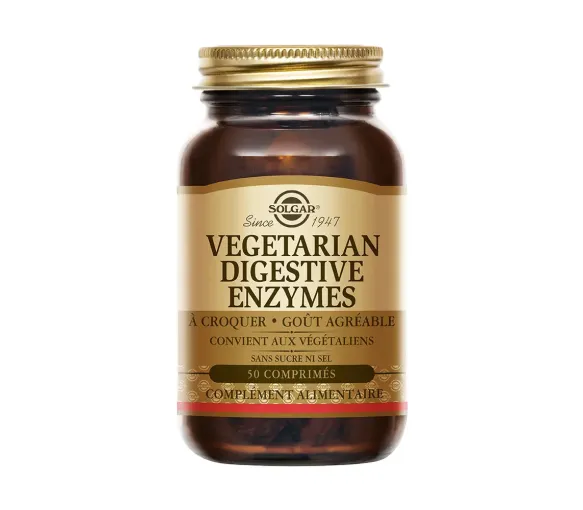 Vegetarian digestive enzymes Solgar - pot de 50 comprimés - image 1