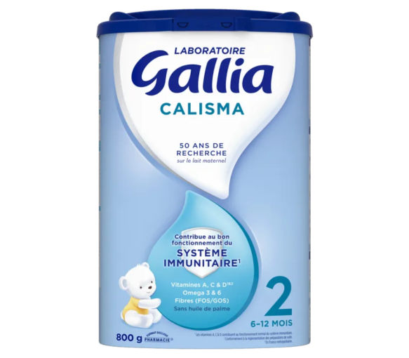 Calisma Lait en poudre 2ème âge Gallia - pot de 800g