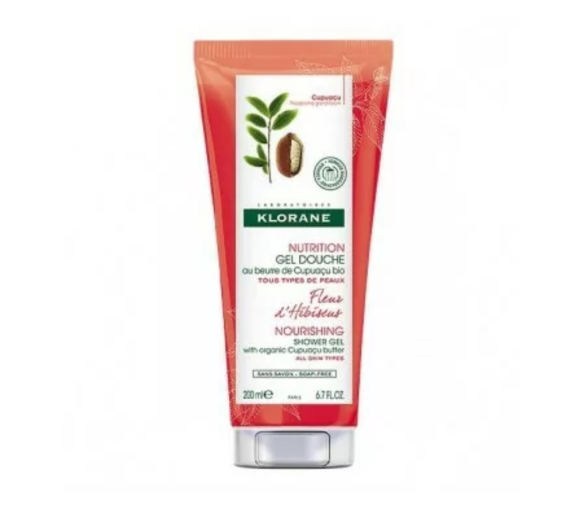 Gel douche fleur d'hibiscus Klorane - tube de 200ml