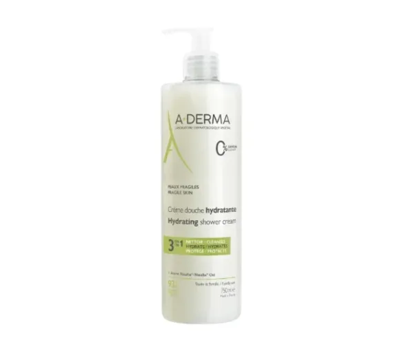 Crème douche hydratante 3en1 A-Derma - flacon pompe de 750ml