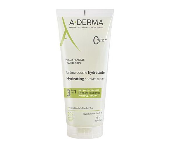Crème douche hydratante 3en1 A-Derma - tube de 200ml - image 1
