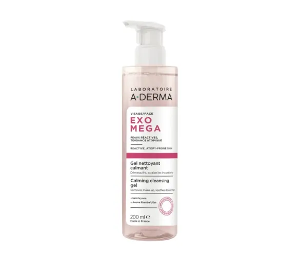 Exomega gel nettoyant calmant A-Derma - flacon-pompe de 200ml