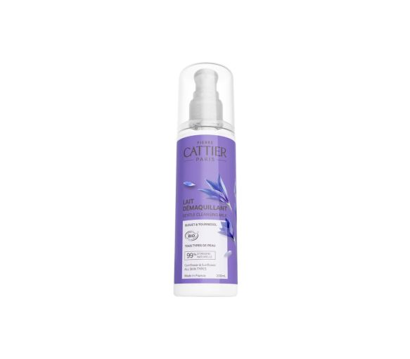 Lait démaquillant bio bleuet & tournesol Cattier – 200 ml