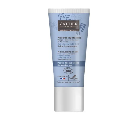 Masque hydratant peaux déshydratées bio Cattier - tube de 50ml