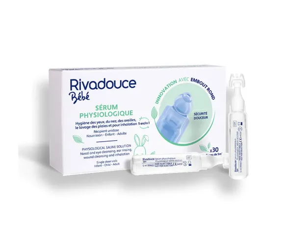 Sérum physiologique bébé Rivadouce - boite de 30 doses de 5ml - image 1