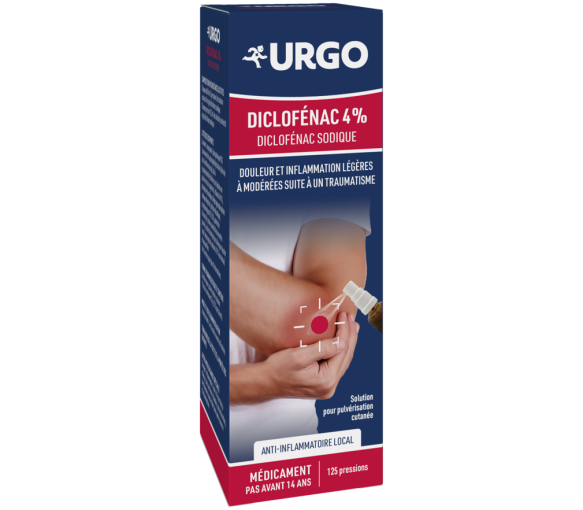 Diclofénac 4% anti-inflammatoire local Urgo - flacon de 25g (25ml) - image 1