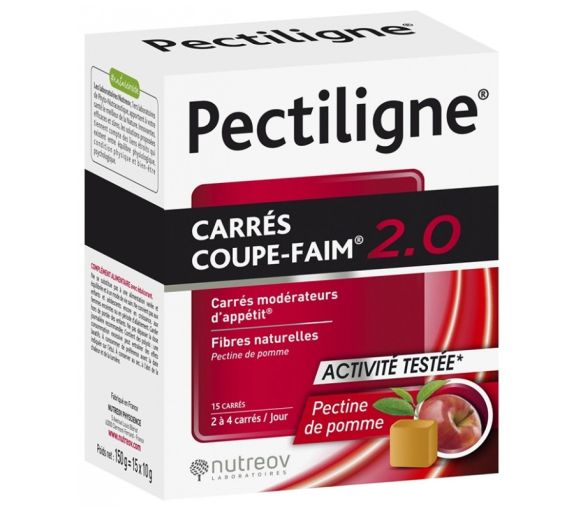 Pectiligne coupe faim Nutreov - boite de 15 carrés