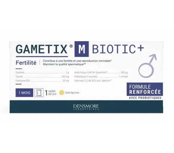Gametix M Biotic+ Fertilité Densmore - boite de 30 sachtes de 4,5g - image 1