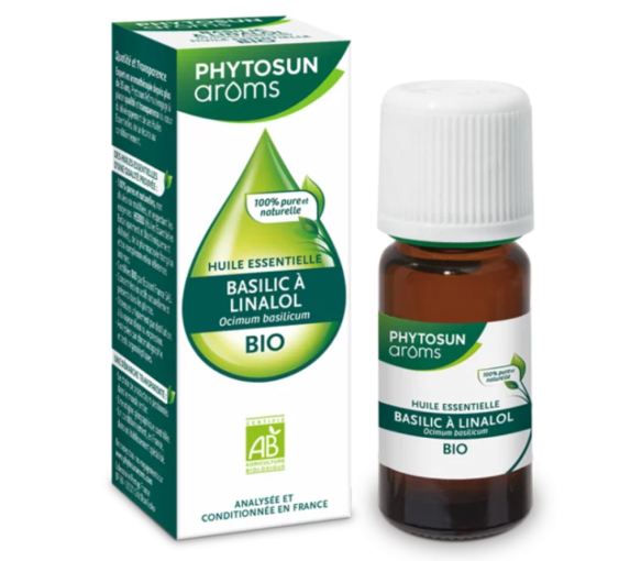 Huile essentielle basilic à linalol Phytosun arôms - flacon de 5ml