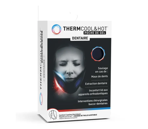 Thermcool & hot poche de gel dentaire Bausch Lomb - 2 poches de 14x8,5cm