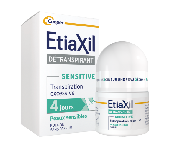 Etiaxil détranspirant aisselles peaux sensibles Cooper - roll-on de 15ml - image 1