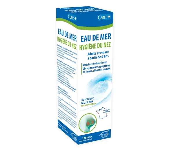 Eau de mer isotonique hygiène du nez Care+ EG Labo - spray 125ml