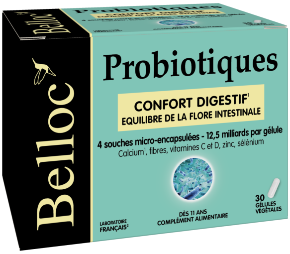 Probiotiques Confort digestif Belloc - boîte de 30 gélules végétales - image 1
