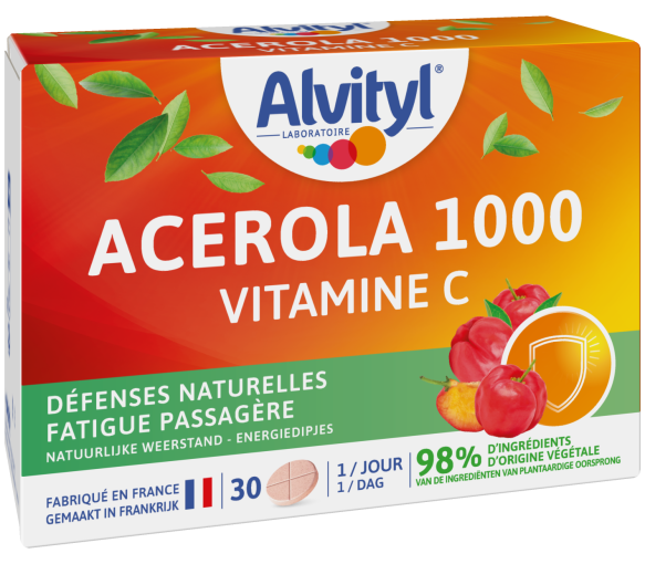 Alvityl Acérola 1000 vitamine C Urgo - boite de 30 comprimés