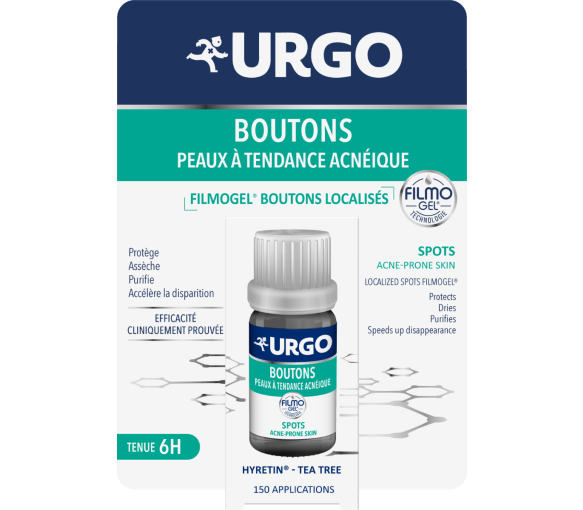 Filmogel boutons localisés peaux à tendance acnéique Urgo - flacon de 3,25ml - image 1