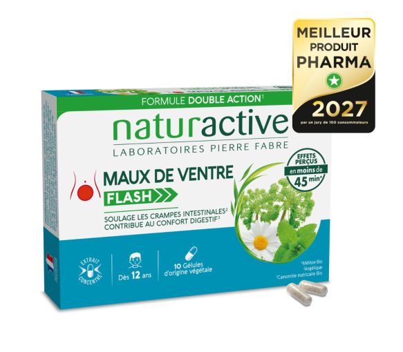Maux de ventre Flash Naturactive - boite de 10 gélules - image 1