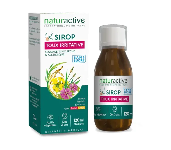 Sirop toux irritative Naturactive - flacon de 120ml