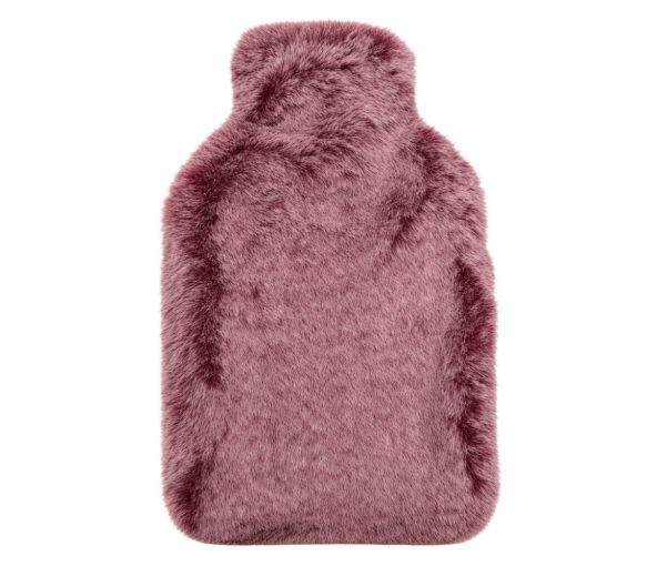 Bouillotte à eau Calindoo et sa housse polaire framboise – 2 L - image 1