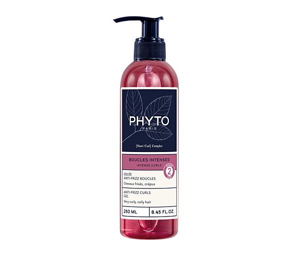 Gelée anti-frizz boucles intenses Phyto - flacon-pompe de 250ml