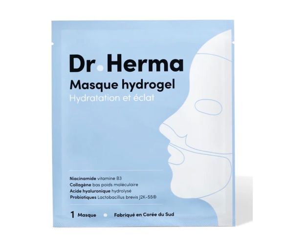 Masque hydrogel hydratation et éclat Dr Herma - 1 masque - image 1