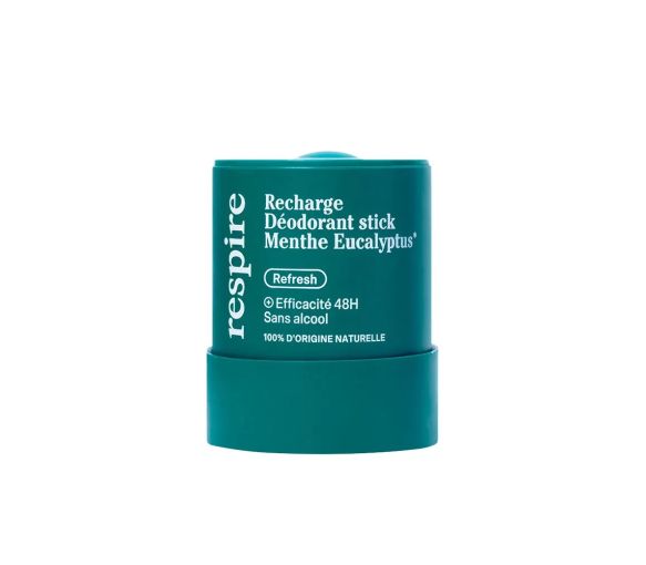 Recharge déodorant stick menthe eucalyptus Respire - image 1