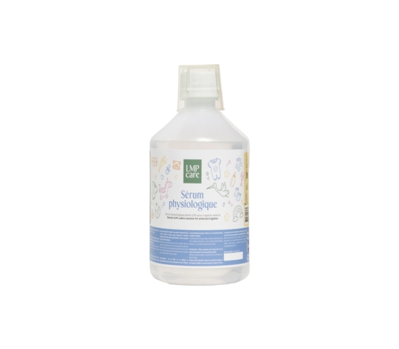 Sérum physiologique stérile 0,9% LMP Care - flacon de 1000ml