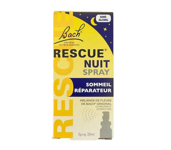 Fleur de Bach Rescue nuit spray sommeil réparateur sans alcool Famadem - spray de 20ml - image 1
