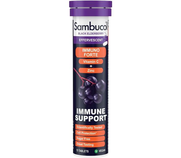 Sambucol Immuno Forte Sureau Noir, Vitamine C & Zinc  - 15 comprimés effervescents - image 1