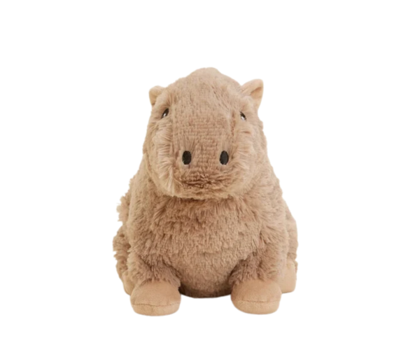 Cozy peluche bouillotte déhoussable Warmies Capybara Soframar - 1 bouillotte de 30 cm