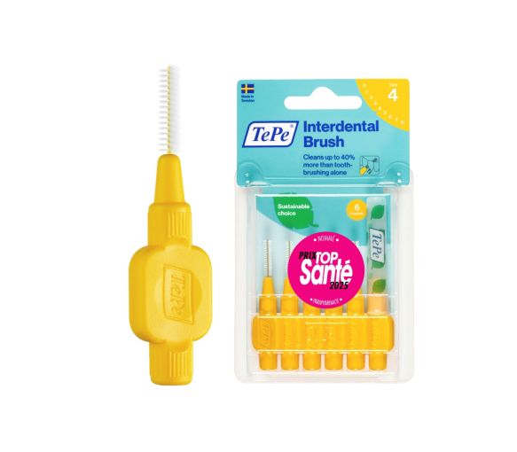 Brossettes interdentaires originales jaune taille 4 (0.7 mm) TePe - image 9
