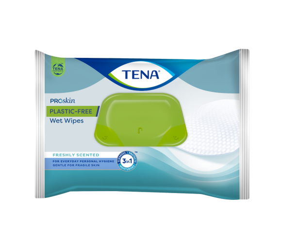 Wet wipes Lingettes imprégnées extra douces et épaisses 3 en 1 Tena - paquet de 48 lingettes - image 1