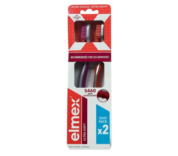 Brosse à dents Ultra soft extra souple Elmex - 2 brosses à dents - image 1
