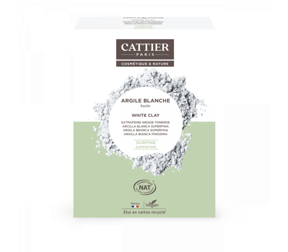 Argile BLANCHE Surfine Cattier - boîte de 200 g