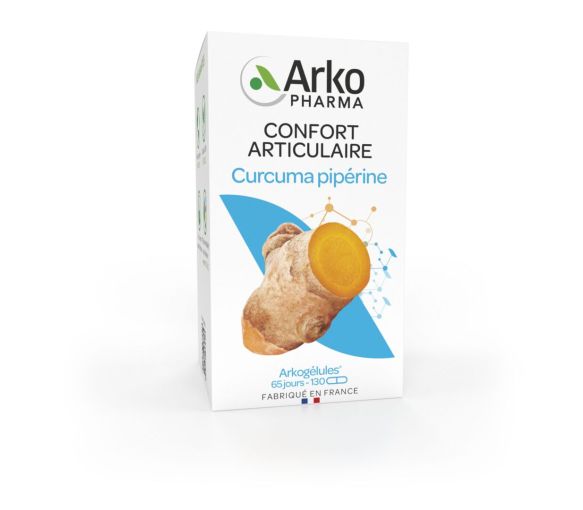 Arkogélules Curcuma pipérine confort articulaire bio Arkopharma - image 1