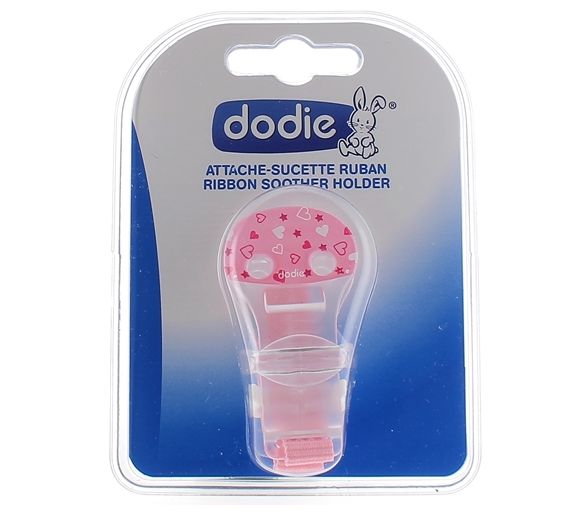 Attache-sucette ruban Dodie - 1 attache sucette