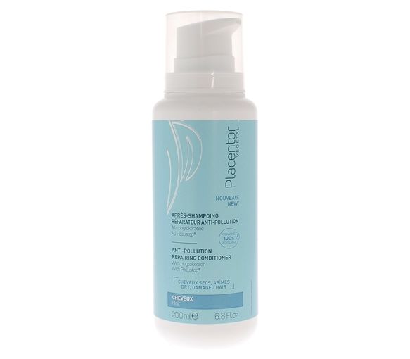 Après-shampooing réparateur anti-pollution Placentor végétal - flacon-pompe de 200 ml - image 1