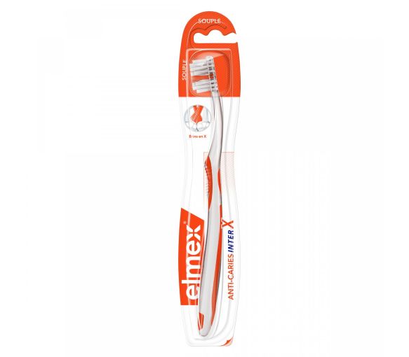 Brosse à dents InterX souple Elmex - 1 brosse à dents
