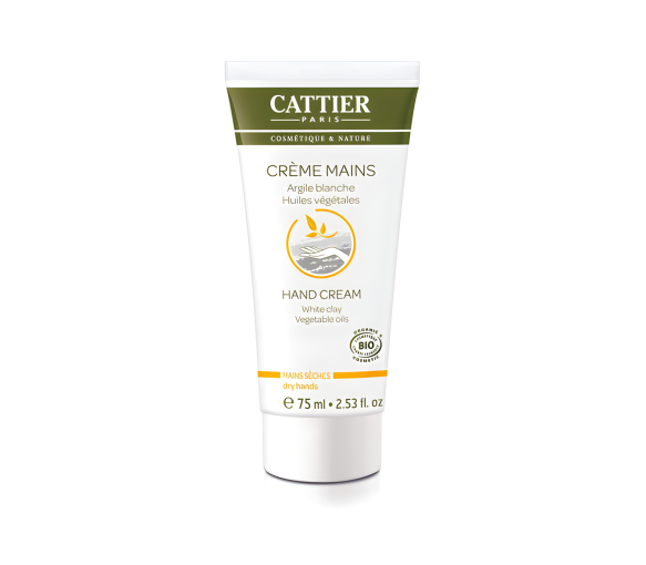 Crème mains sèches bio Cattier - tube 75 ml