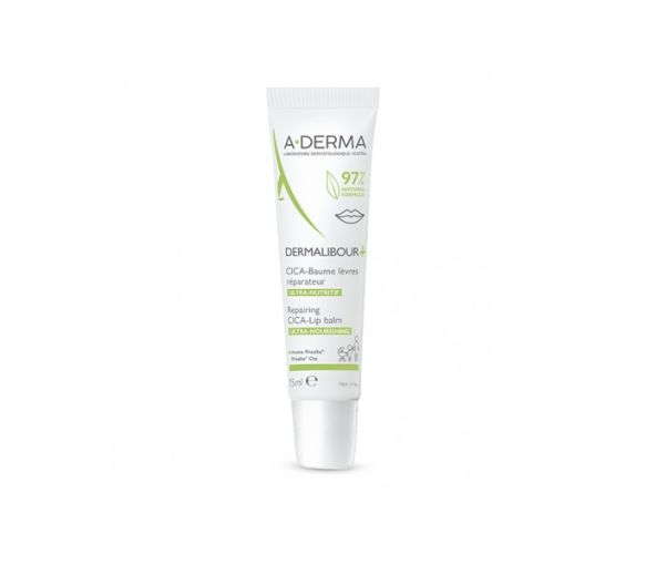 Dermalibour+ Cica-Baume lèvres réparateur A-Derma - tube de 15ml - image 1