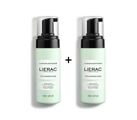 La mousse nettoyante Lierac - lot de 2 flacons-pompe de 150ml offre spéciale - image 1