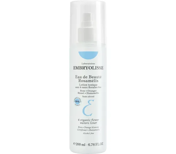 Eau de beauté Rosamélis lotion tonique aux 4 eaux florales bio Embryolisse - spray de 200 ml