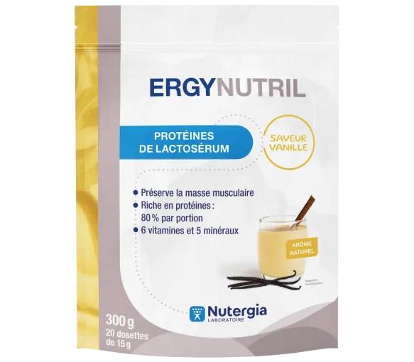 Ergynutril Protéines de lactosérum vanille Nutergia - sachet de 300g - image 1