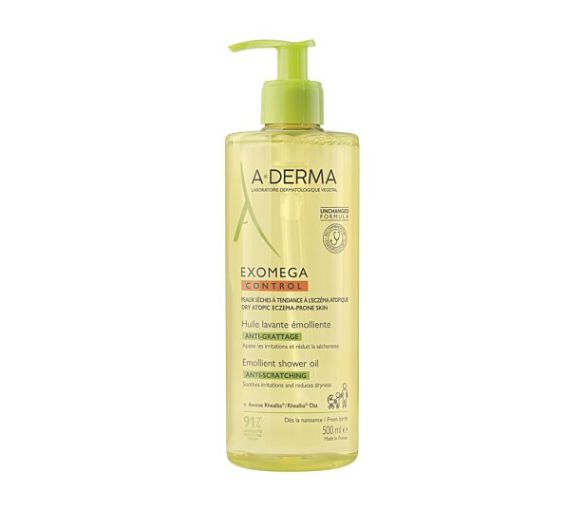 Exomega Control Huile lavante émolliente anti-grattage A-derma - flacon-pompe de 500 ml - image 1