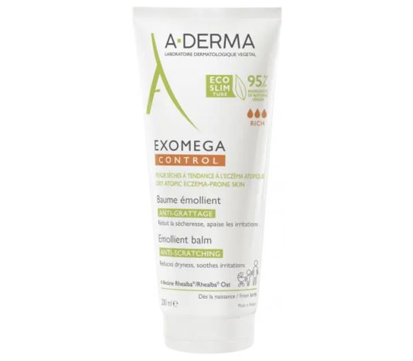 Exomega control baume émollient A-Derma - tube de 200 ml - image 1