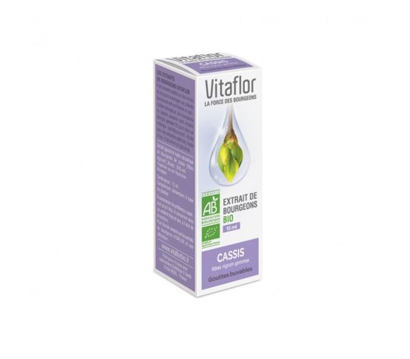 Extrait de bourgeons BIO Cassis Vitaflor - flacon de 15 ml