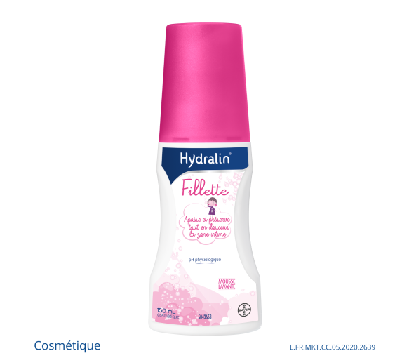 Hydralin Fillette Mousse Lavante 150 ml soin zone intime - image 1